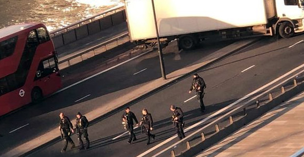 Police shoot suspect in London Bridge terror attack
