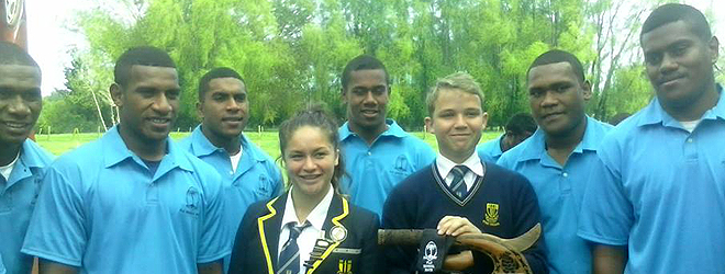 Fiji U18 boys welcomed by Otaki College