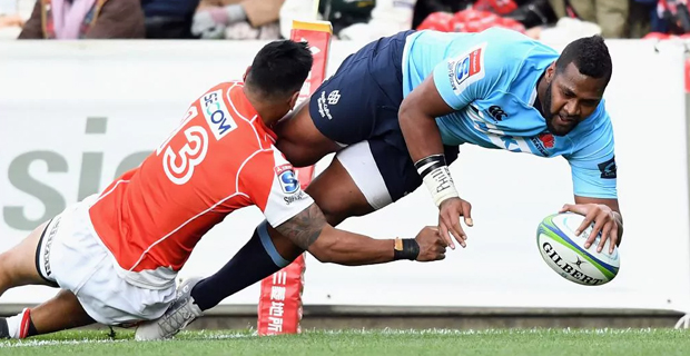 Naiyaravoro scores two tries to help the Waratahs to lock up the Australian conference title