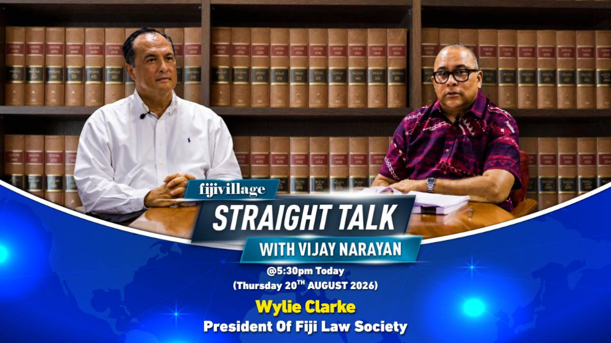 Wylie Clarke to appear on fijivillage Straight Talk at 5.30pm today