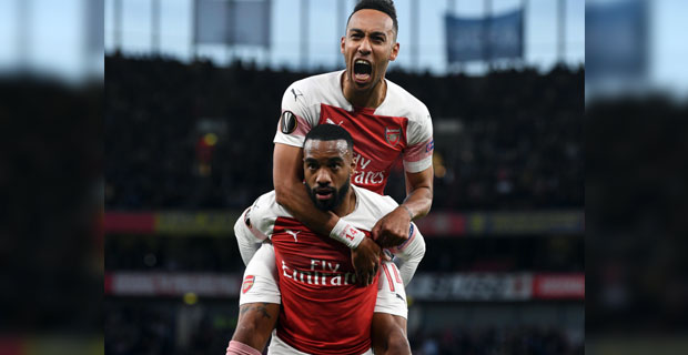 Arsenal take out Valencia in first leg of the semi-final of the UEFA Europa League