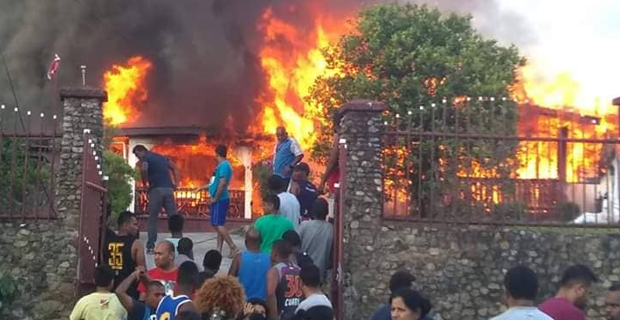 Two houses destroyed in fire yesterday in Nawanawa Road in Nadera