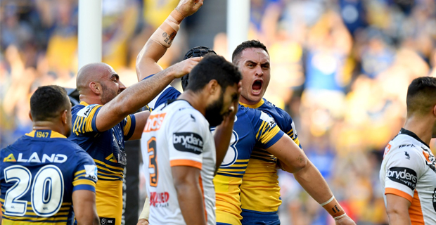 Eels thump Wests Tigers at the new Bankwest Stadium