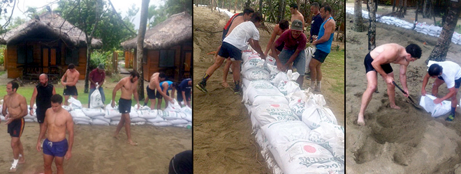 Spain 7s team helped Uprising staff prepare for TC Winston