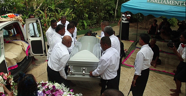 Dr Jiko Luveni makes her final journey home