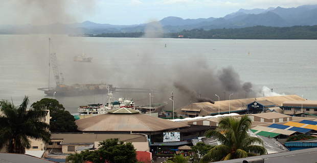 Firefighters contain fire at Port of Suva Cafeteria
