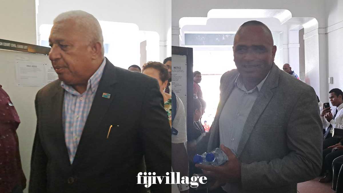 바이니마라마(Bainimarama)와 킬리오(Kilio)는 다음 주 목요일에 형을 선고받을 예정이다.