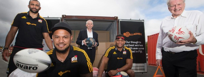 Chiefs send container of donated goods for people affected by Cyclone Winston