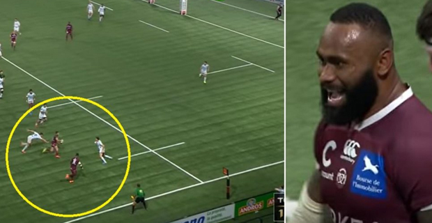 Radradra on fire scoring two tries for Bordeaux's 34-30 win