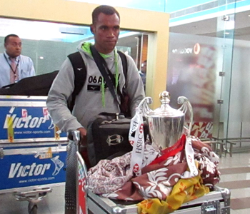 Fiji 7s heroes arrive in Nadi