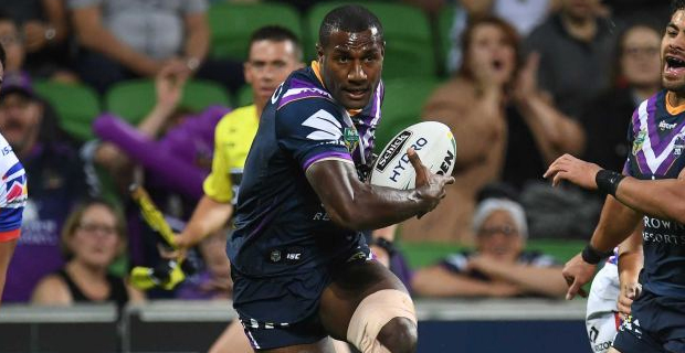 Vunivalu scores double to help Storm thrash the Knights