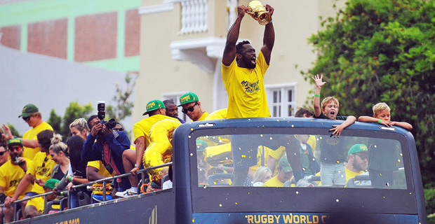 Springboks quizzed by fans over missing Webb Ellis Cup's lid during tour