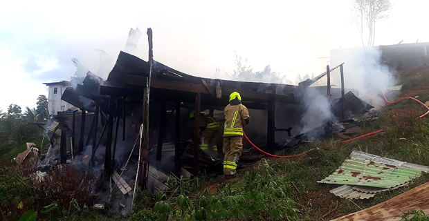 9 people left homeless after their home was destroyed in a fire in Nakasi