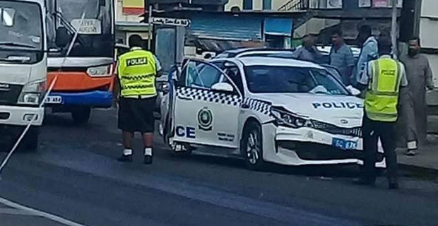 Accident along Nakasi involving Police vehicle and private car causes traffic