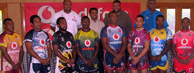Vodafone Fiji presents Rugby Jerseys for Rugby League Vodafone Cup