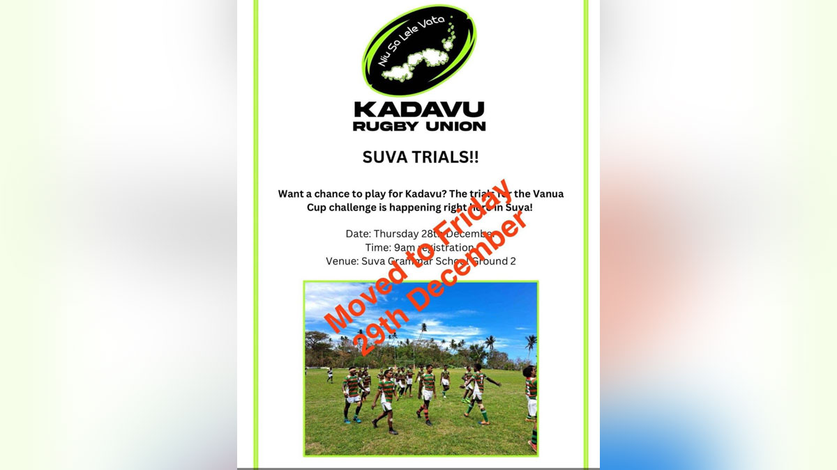 Kadavu conducts first trials for Suva-based players