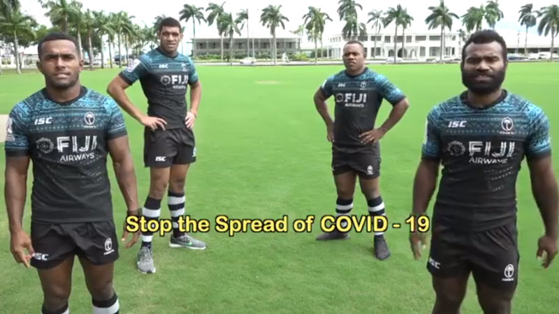 Fiji 7s team joins the fight to help contain the spread of COVID-19