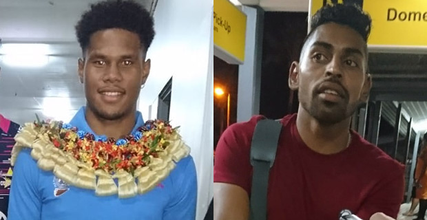Wara and Krishna arrive in country to be part of Fiji Soccer team for 2 international friendly matches