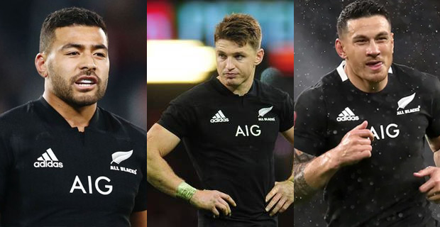 Barrett, Mounga and Wiliams set to take the field against Springboks