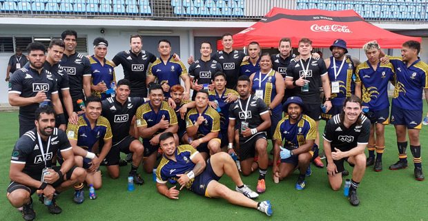 All Blacks 7s Team beat Niue 38-0 in 2nd pool match of the Oceania 7s