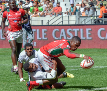 Fiji 7s holds on to beat Kenya in second pool match of Cape Town 7s