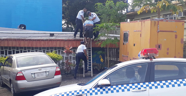Police take man who jumped off hotel roof in Suva