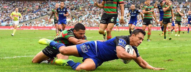 Caterbury Bulldogs maul South Sydney Rabbitohs