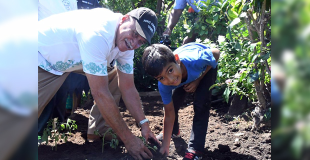 President Konrote launches Backyard Gardening Initiative