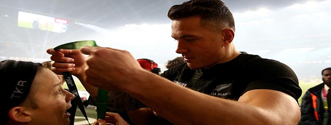 Sonny Bill gives his RWC medal to young fan