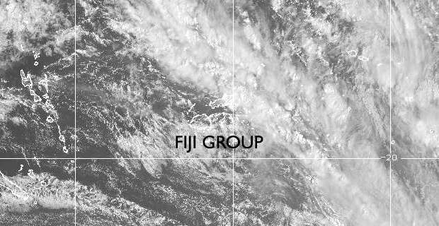 Trough of low pressure slow moving over Fiji results in continuous heavy rain