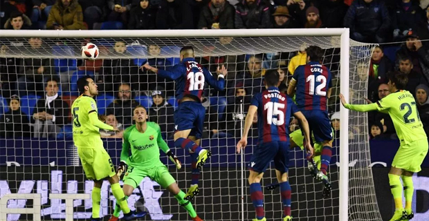 Barcelona suffer shock defeat in first leg against Levante