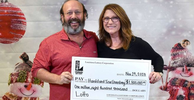 Lucky Louisiana couple found a $1.8 Million Lottery ticket while cleaning