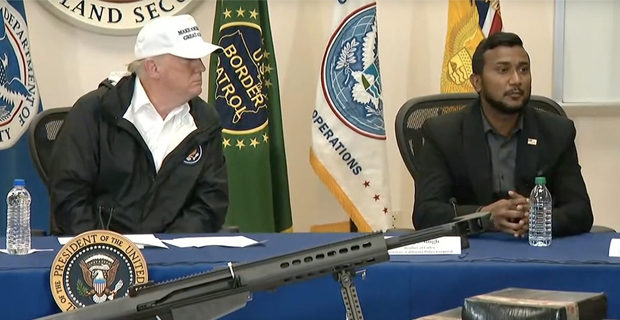 Brother of late Ronil Singh emotionally endorses border wall with President Trump