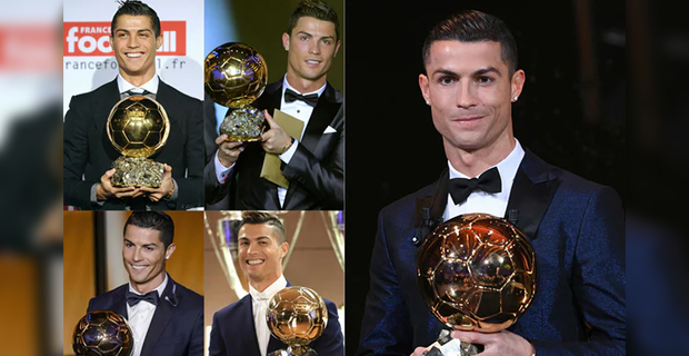Ronaldo wins fifth Ballon d’Or of his career