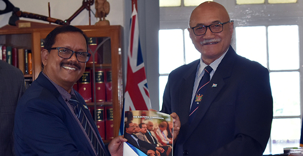 Joint Report on the 2018 General Election handed over to President Jioji Konrote