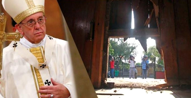 Several churches in Chile vandalised ahead of Pope Francis visit