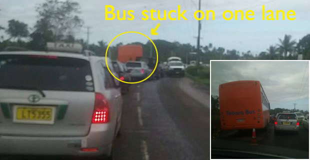 Thousands of people stuck in traffic this morning after bus breaks down