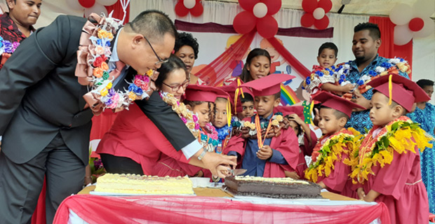 3 students with special needs among 8 pre school students from Pioneer Tutoring and Day Care Centre graduates