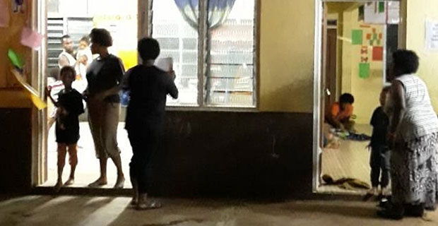 119 people are taking shelter in 5 evacuation centres in the country