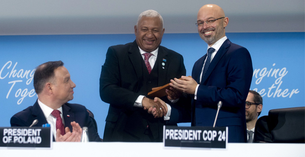Bainimarama appeals to leaders attending COP24 meeting to tackle climate change crisis head on
