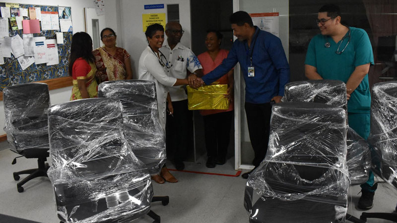 New chairs donated to Lautoka Hospital