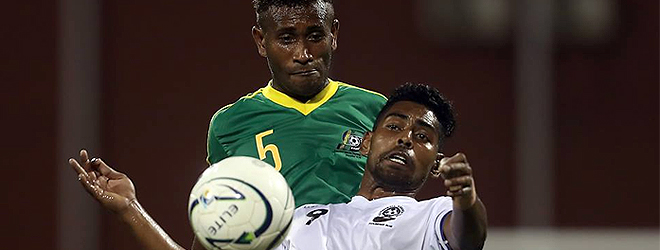 Krishna scores last minute penalty to edge Solomons 1-nil