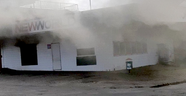 New World Supermarket in Raiwasa partially damaged after early morning fire
