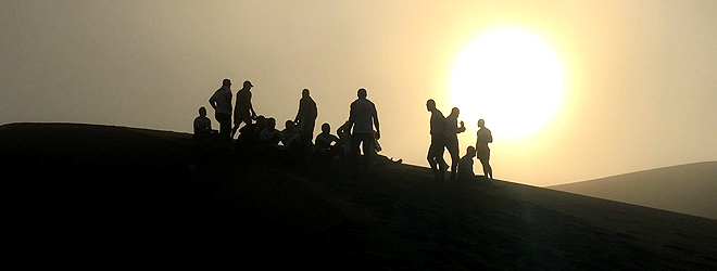 Early morning run for Fiji 7s team at Sigatoka Sand Dunes
