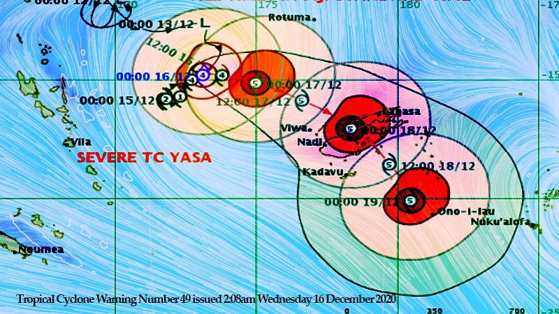 TC Yasa now a Cat 4 system, Cyclone Alert issued for parts of Fiji - Vimarsana News