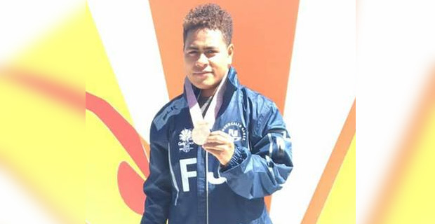 Vaivai wins the first medal for Fiji at the 2018 Commonwealth Games