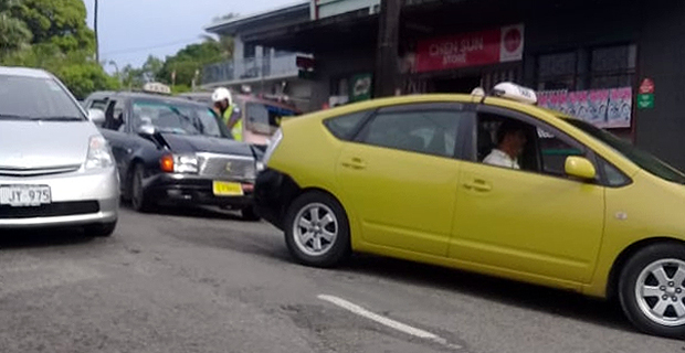 Road accident near CWM Hospital causes traffic along Brown Street