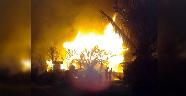 17 people left homeless after 3-year-old allegedly sets house on fire playing with matches