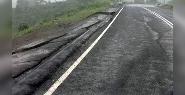 FRA seals cracks appearing on Kings Rd before Nayavu Village, Tailevu