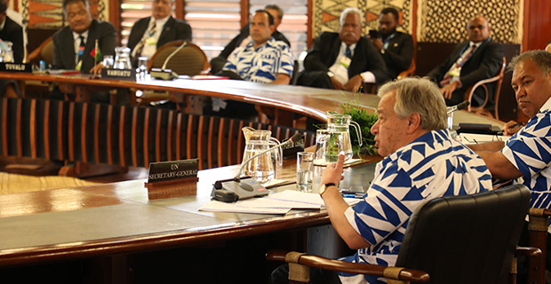 Tax pollution not people - Guterres to Pacific leaders